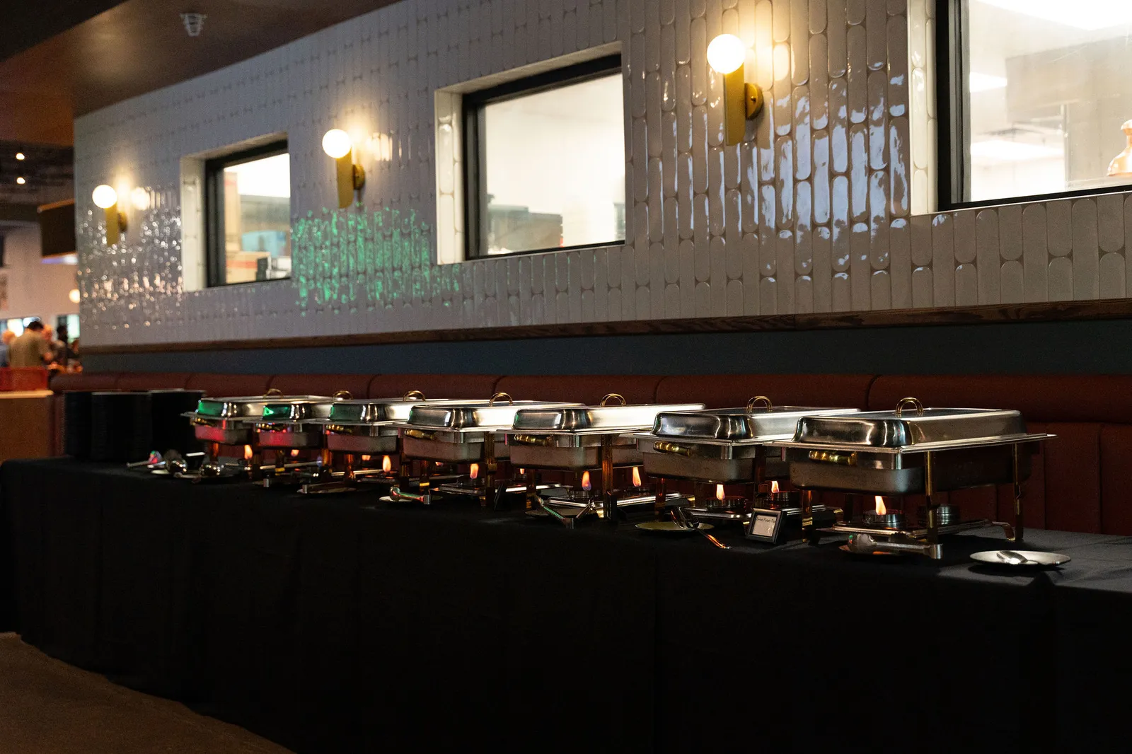 Chef John Franke catering buffet at At Fault
