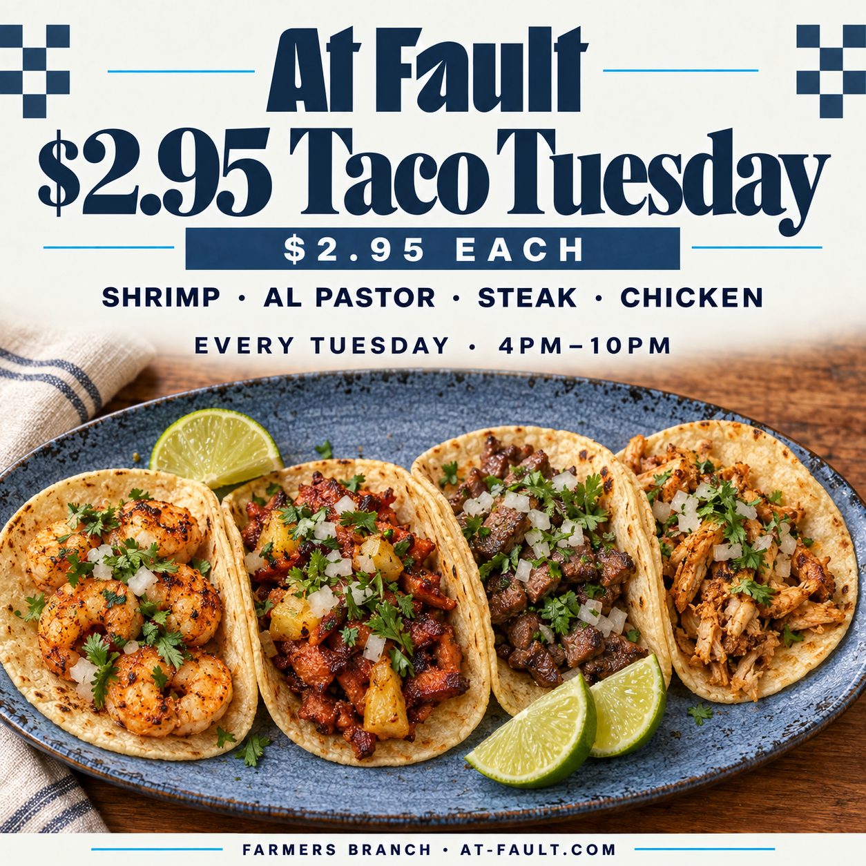 $2.95 Taco Tuesday flyer